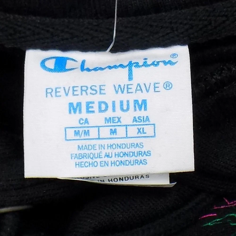 Champion Lunar New Year Collection Black Hoodie Neon Tiger Graphic Size M NWT - Picture 15 of 16